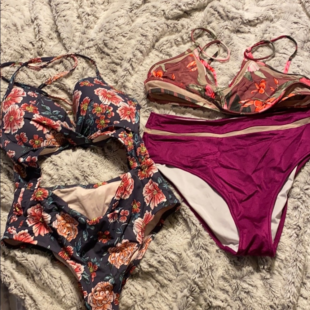 Bikini and one piece swim! Never worn!